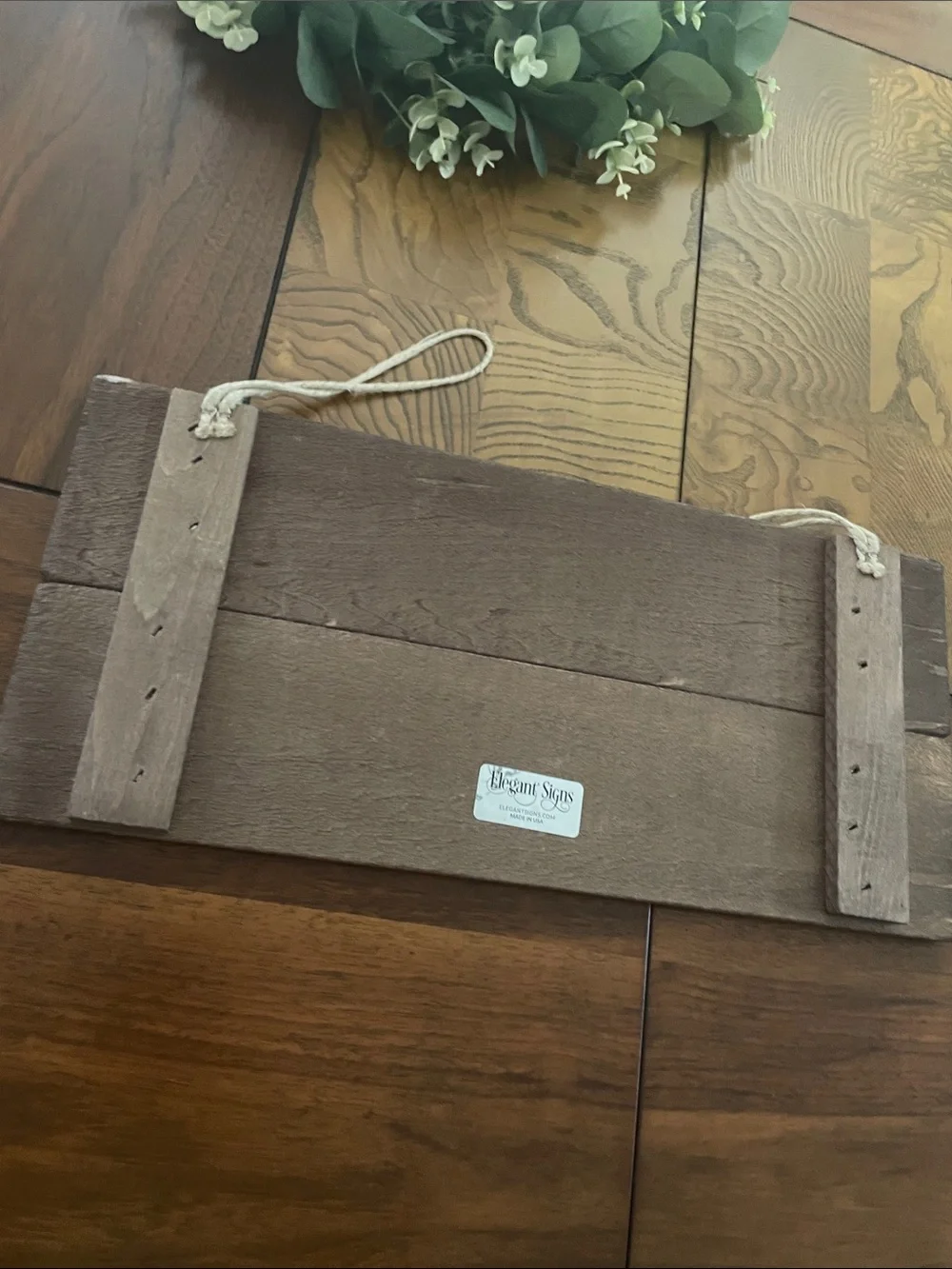Rustic Wood Sign 